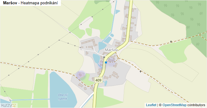 Maršov - mapa podnikání
