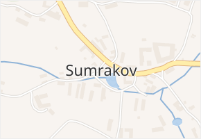 Sumrakov v obci Studená - mapa části obce