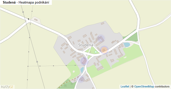 Studená - mapa podnikání
