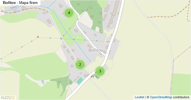 Bořitov - mapa firem