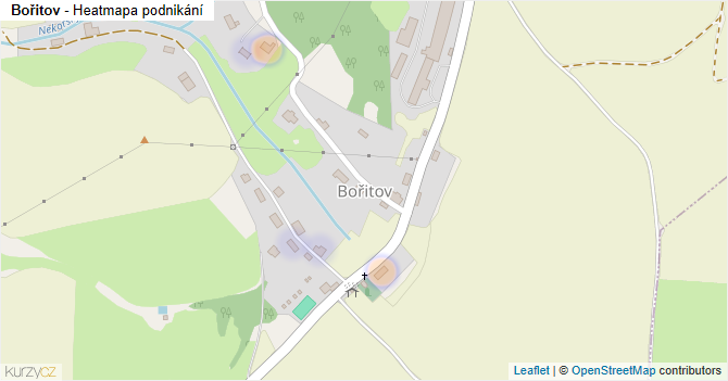 Bořitov - mapa podnikání