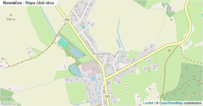 Rovnáčov - mapa části obce