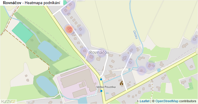 Rovnáčov - mapa podnikání