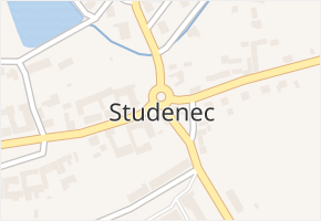 Studenec v obci Studenec - mapa části obce