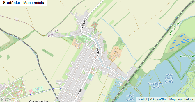 Studénka - mapa města