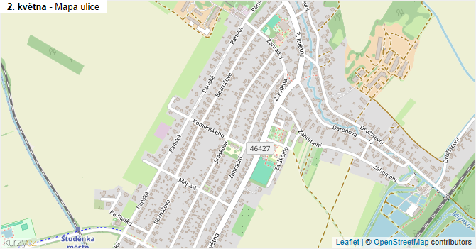 2. května - mapa ulice