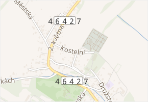 Kostelní v obci Studénka - mapa ulice