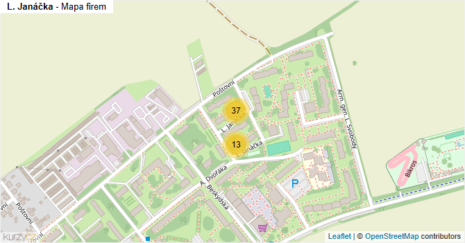 L. Janáčka - mapa firem