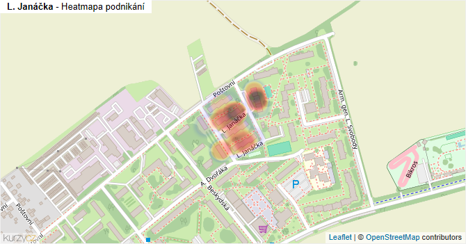 L. Janáčka - mapa podnikání