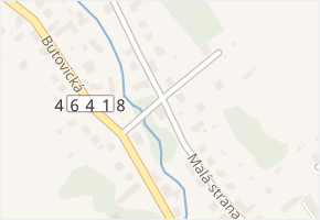 Malá strana v obci Studénka - mapa ulice