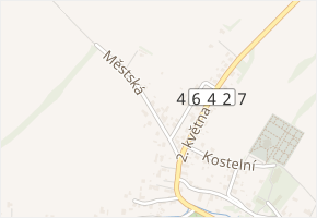 Městská v obci Studénka - mapa ulice