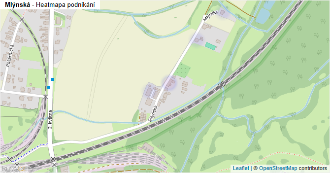 Mlýnská - mapa podnikání