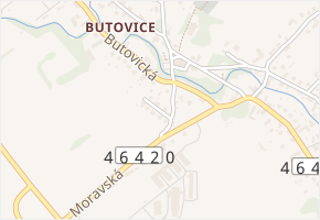 Nad Kaplí v obci Studénka - mapa ulice