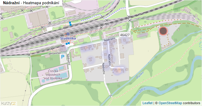Nádražní - mapa podnikání