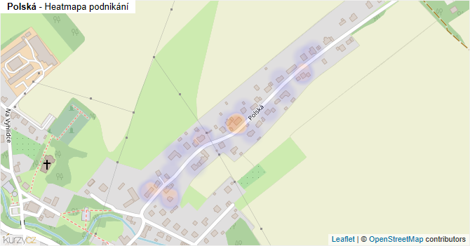 Polská - mapa podnikání