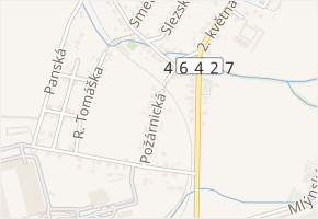 Požárnická v obci Studénka - mapa ulice