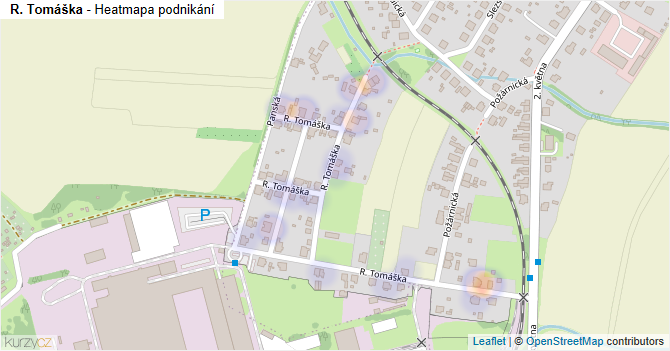R. Tomáška - mapa podnikání