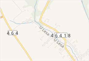 U Lesa v obci Studénka - mapa ulice