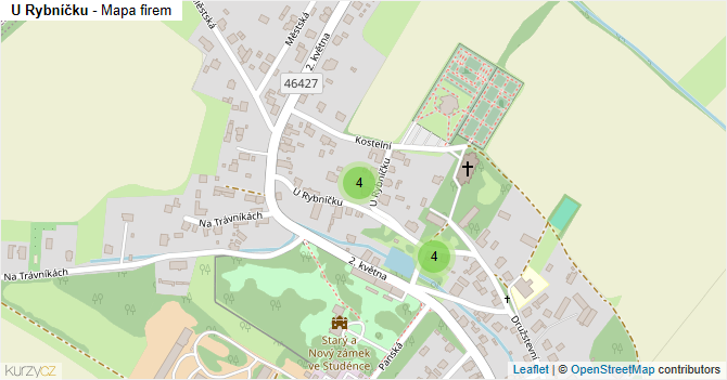 U Rybníčku - mapa firem