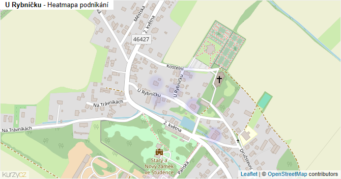 U Rybníčku - mapa podnikání