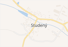 Studený v obci Studený - mapa části obce