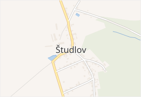 Študlov v obci Študlov - mapa části obce