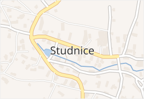 Studnice v obci Studnice - mapa části obce