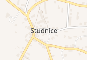 Studnice v obci Studnice - mapa části obce