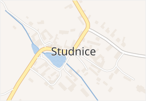 Studnice v obci Studnice - mapa části obce