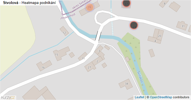 Stvolová - mapa podnikání