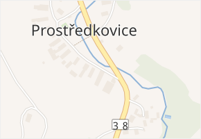 Prostředkovice v obci Suchá - mapa části obce