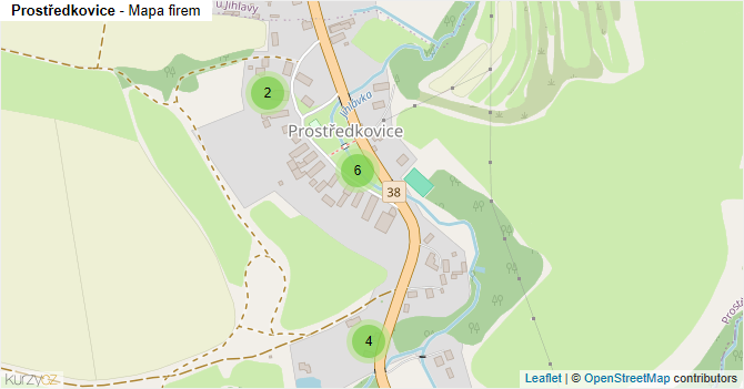 Prostředkovice - mapa firem