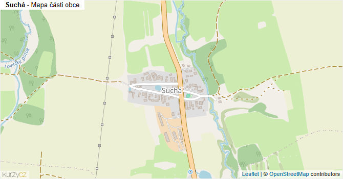 Suchá - mapa podnikání
