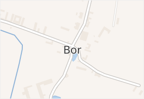 Bor v obci Suchdol nad Lužnicí - mapa části obce