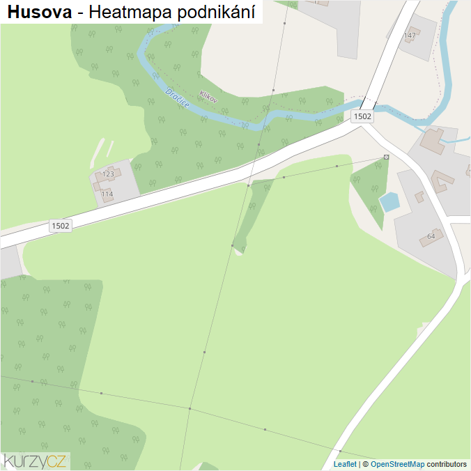 Mapa Husova - Firmy v ulici.