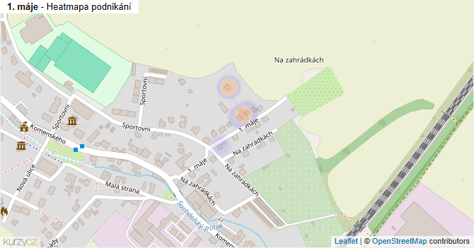 1. máje - mapa podnikání