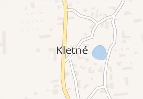 Kletné v obci Suchdol nad Odrou - mapa části obce