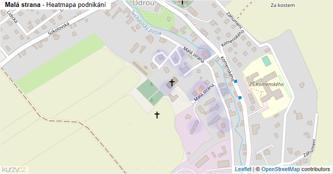 Malá strana - mapa podnikání