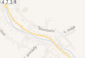 Sportovní v obci Suchdol nad Odrou - mapa ulice
