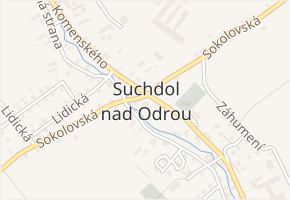 Suchdol nad Odrou v obci Suchdol nad Odrou - mapa části obce