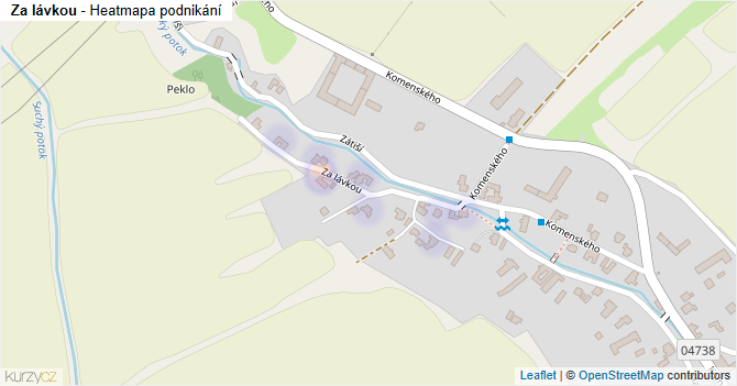 Za lávkou - mapa podnikání