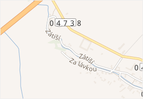 Zátiší v obci Suchdol nad Odrou - mapa ulice