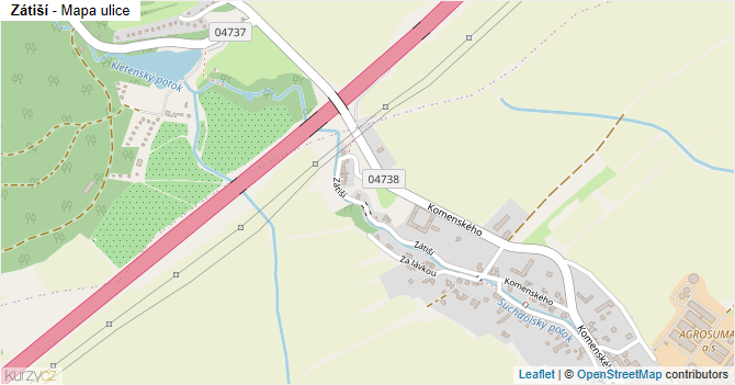 Zátiší - mapa ulice