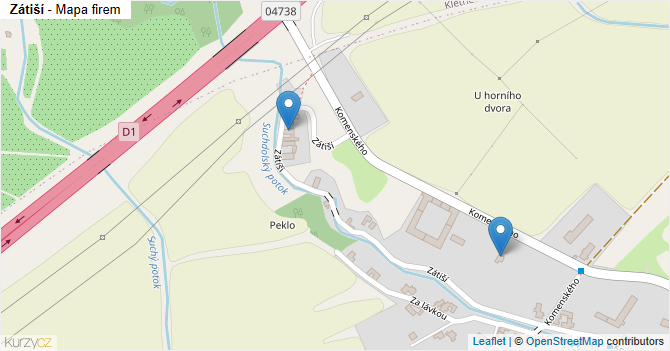 Zátiší - mapa firem