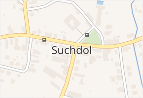 Suchdol v obci Suchdol - mapa části obce