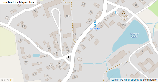 Suchodol - mapa obce