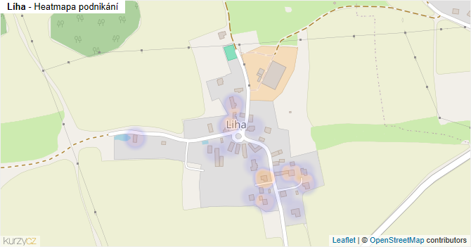 Líha - mapa podnikání