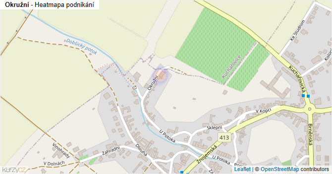 Okružní - mapa podnikání