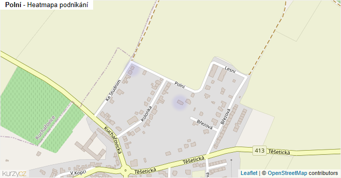 Polní - mapa podnikání