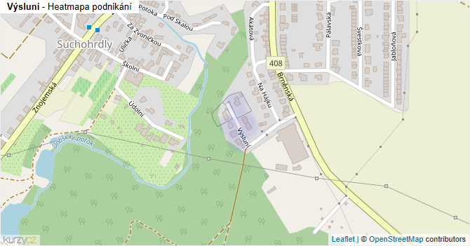 Výsluní - mapa podnikání